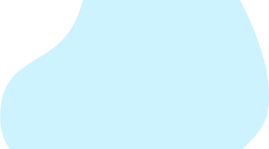 Decorative light blue shape